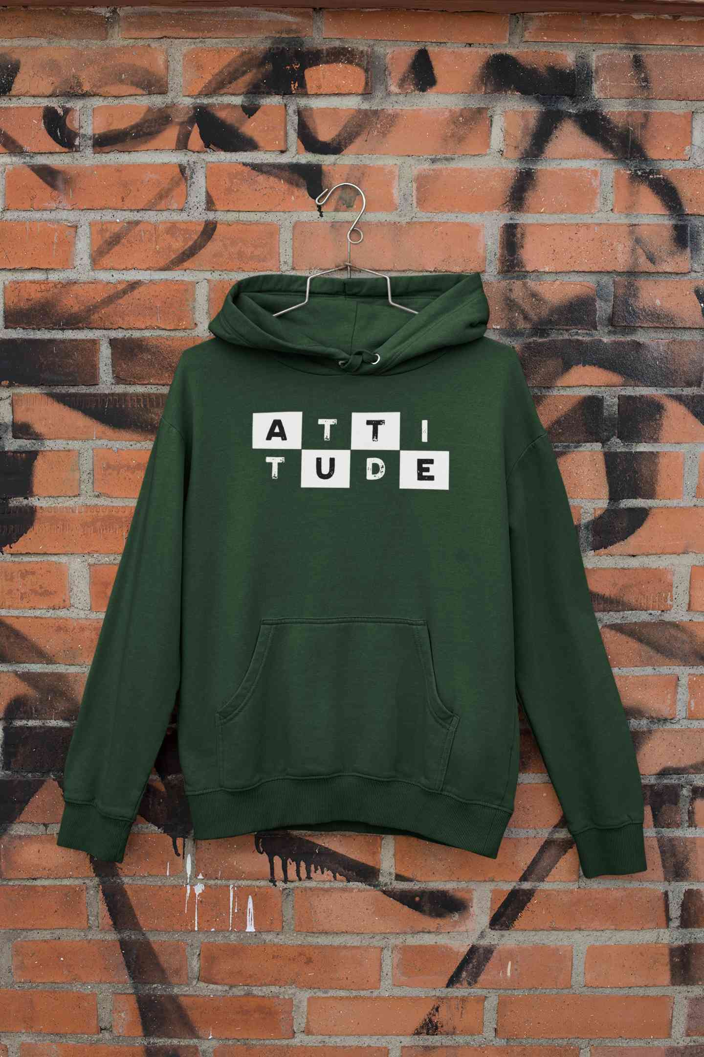 Attitude Typography Men Hoodies-FunkyTeesClub