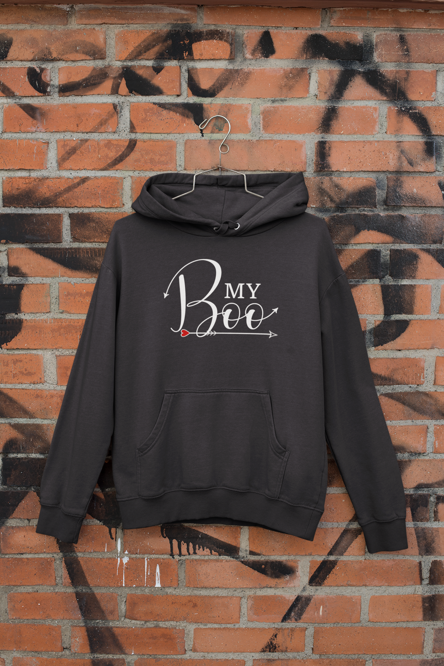 My Bae Boo Couple Hoodie-FunkyTeesClub