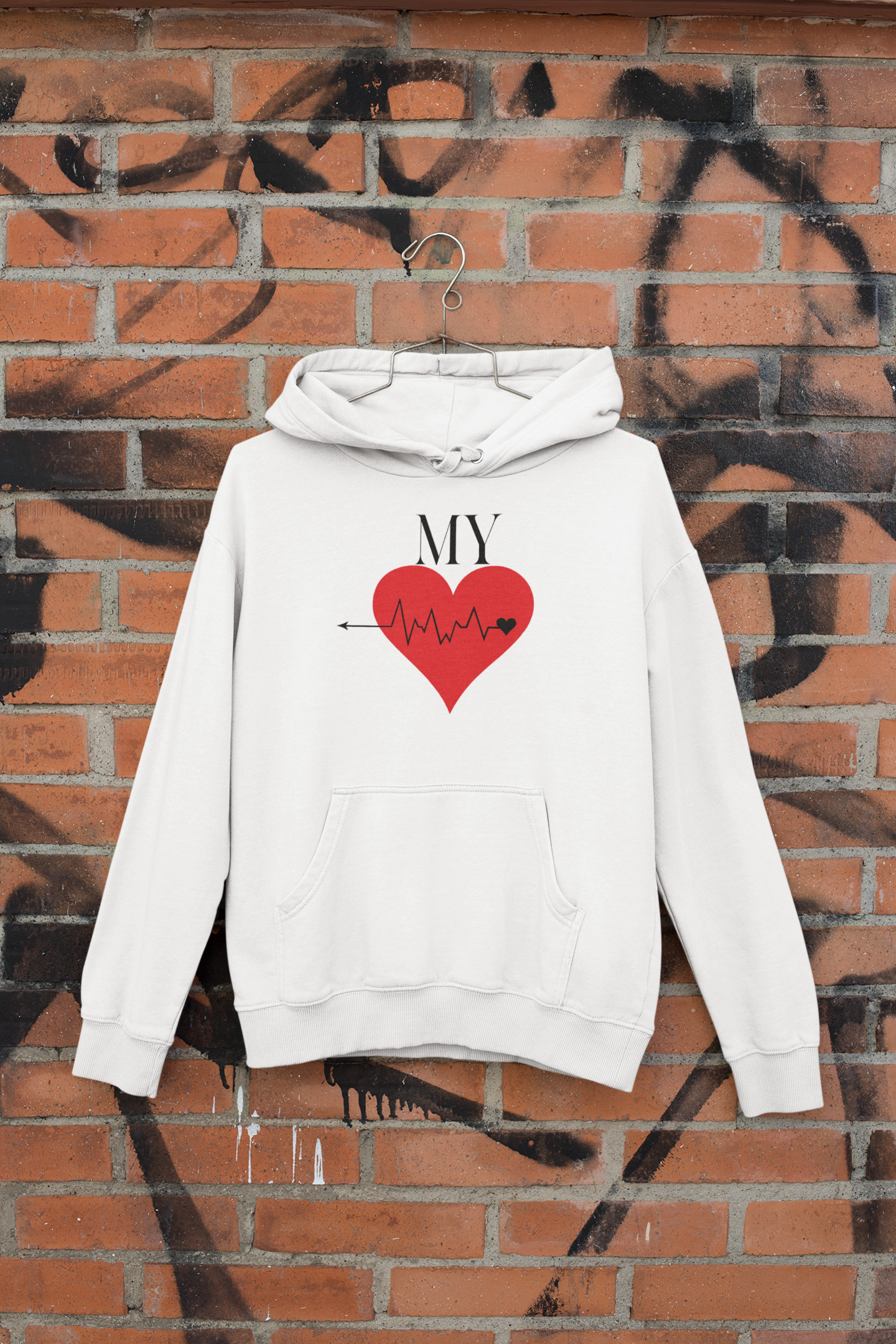 My Lifeliine Couple Hoodie-FunkyTeesClub