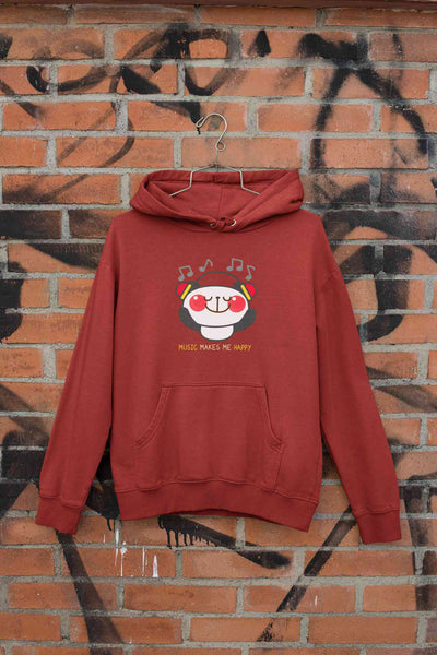 Music Makes Me Happy Hoodies for Women-FunkyTeesClub