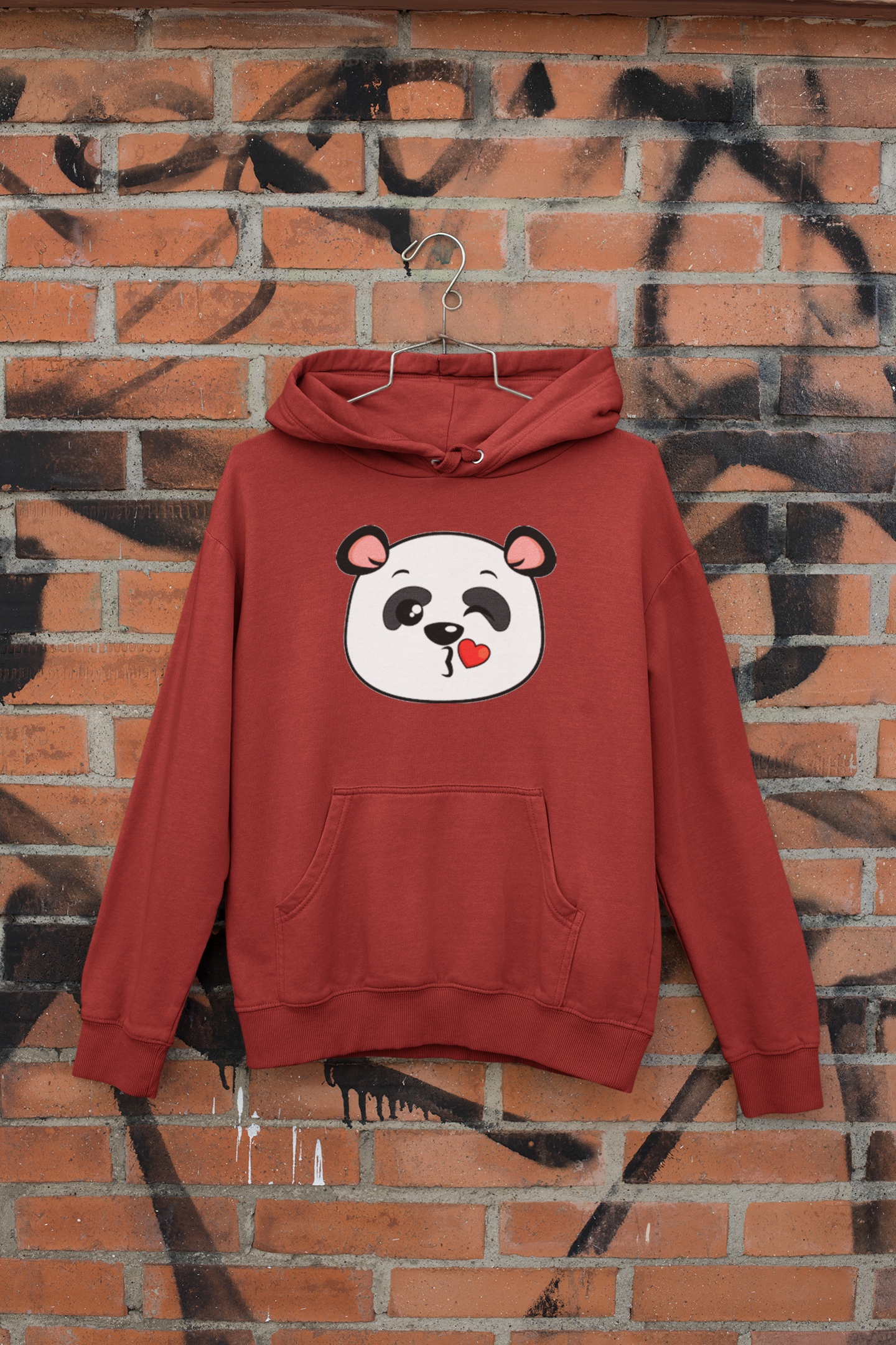 Panda Love Couple Hoodie-FunkyTeesClub