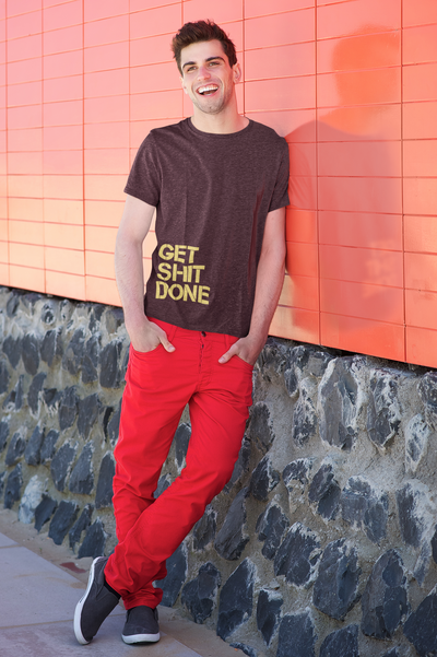 Get Shit Done Mens Half Sleeves T-shirt- FunkyTeesClub