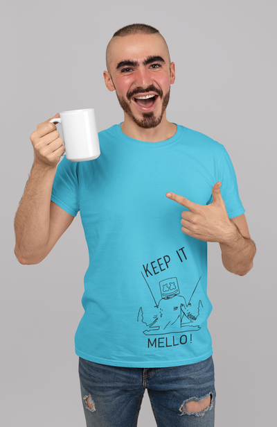 Mello Mens Half Sleeves T-shirt- FunkyTeesClub
