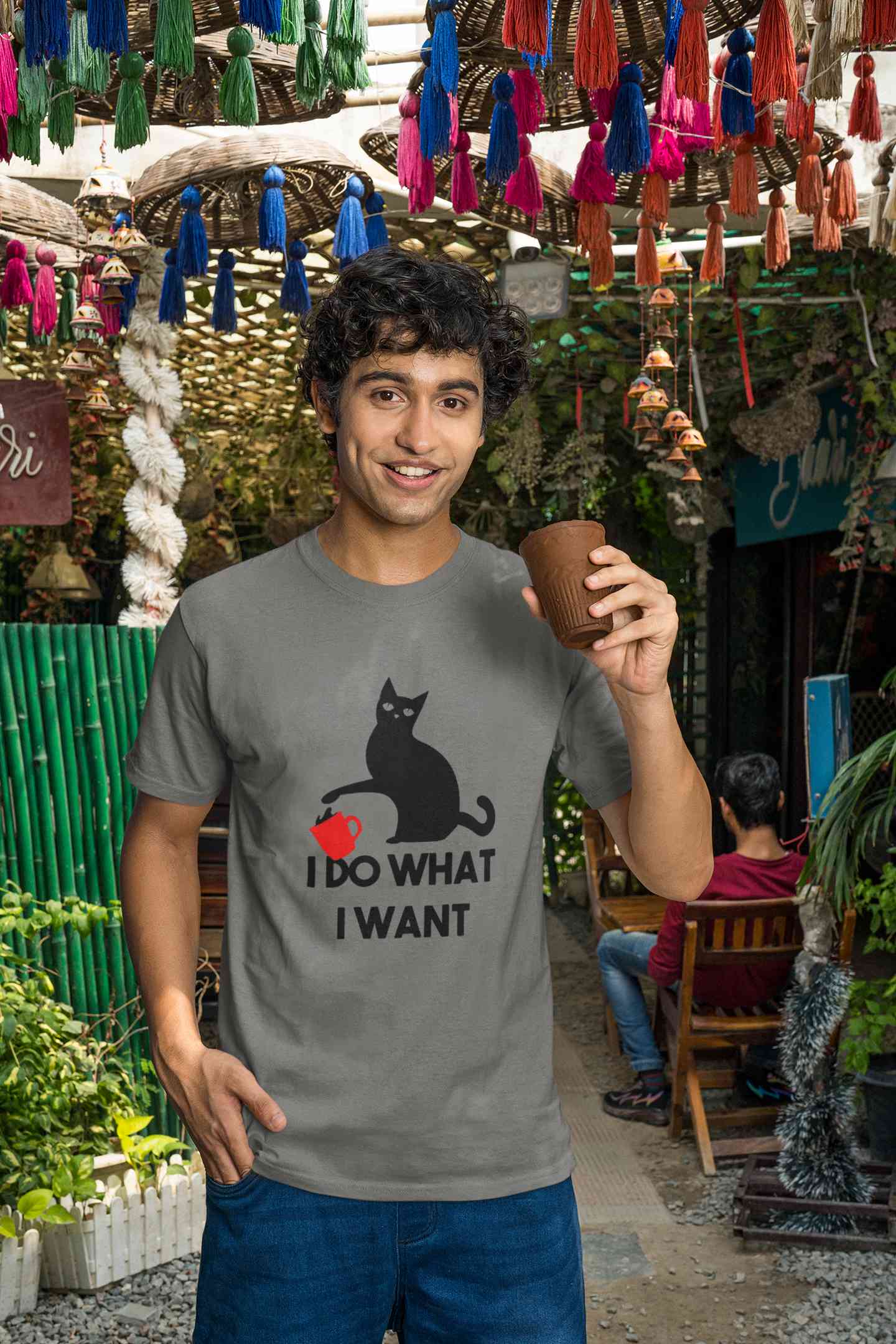 I Do What I Want Mens Half Sleeves T-shirt- FunkyTeesClub