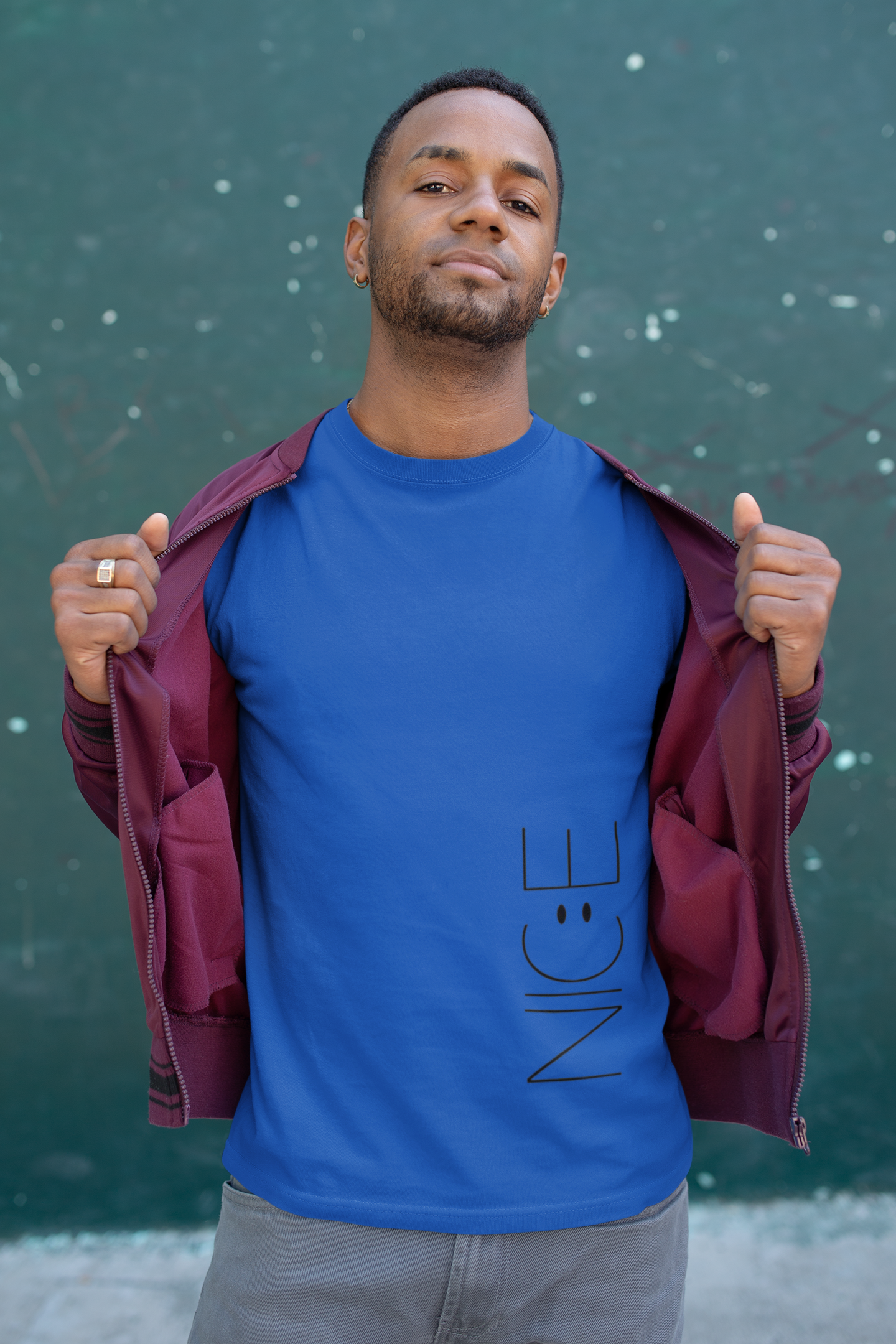 Nice Mens Half Sleeves T-shirt- FunkyTeesClub