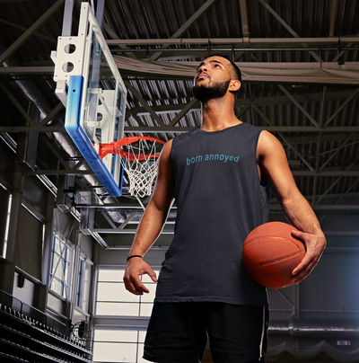 Born Annoyed Minimal Men Gym Vest-FunkyTeesClub