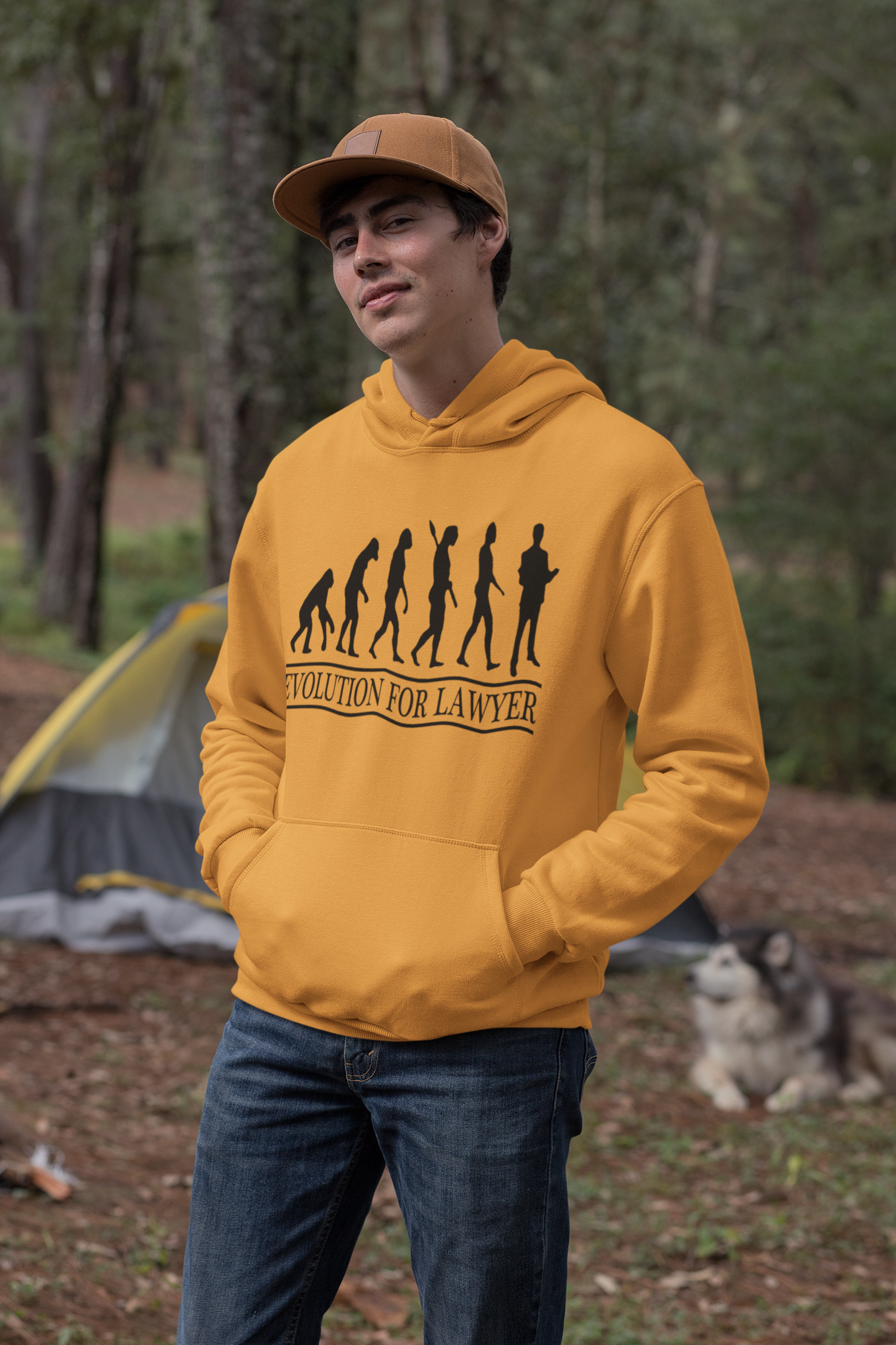 Lawyer Evolution Men Hoodies-FunkyTeesClub