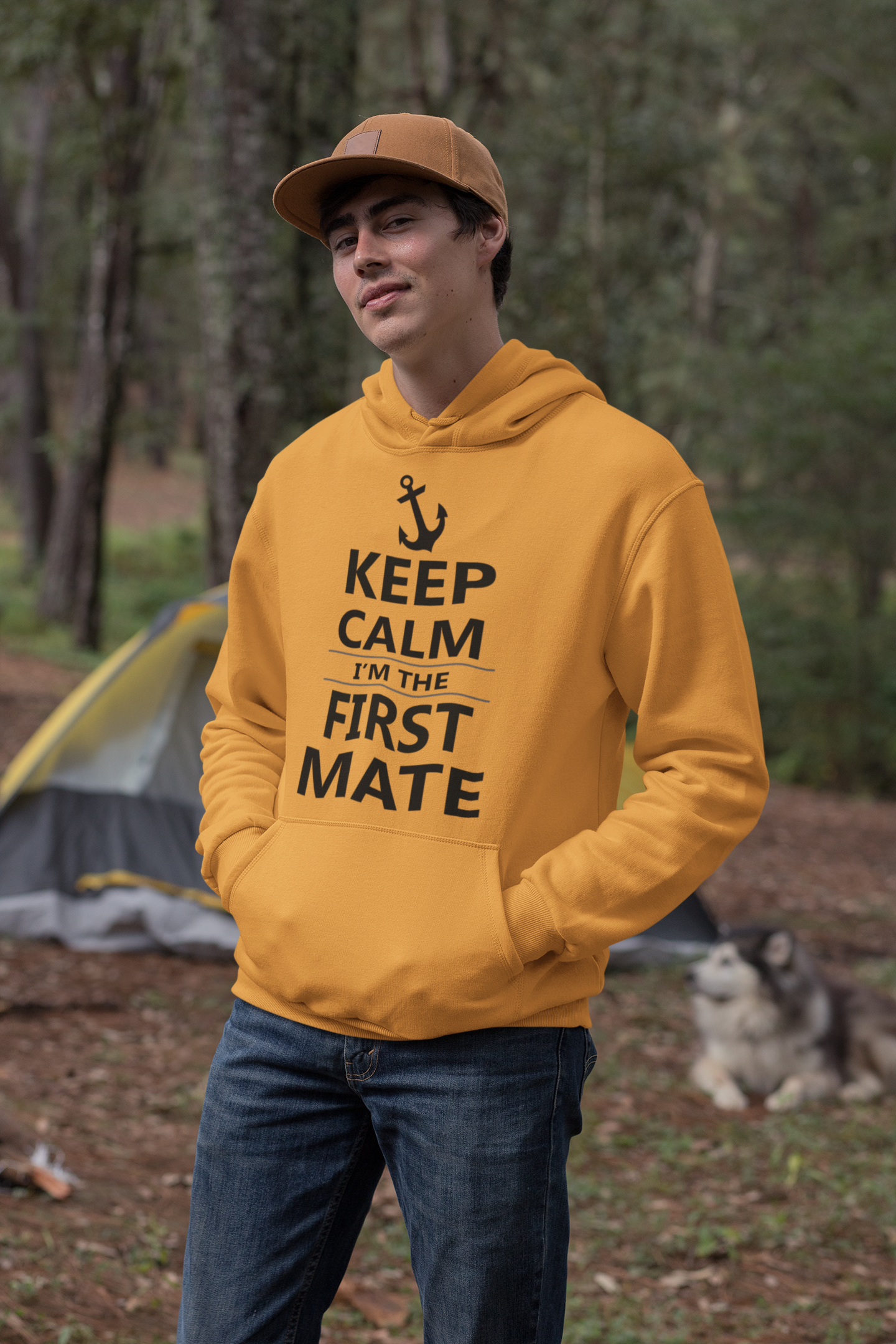 Keep Calm I Am The First Mate Merchant Navy Men Hoodies-FunkyTeesClub