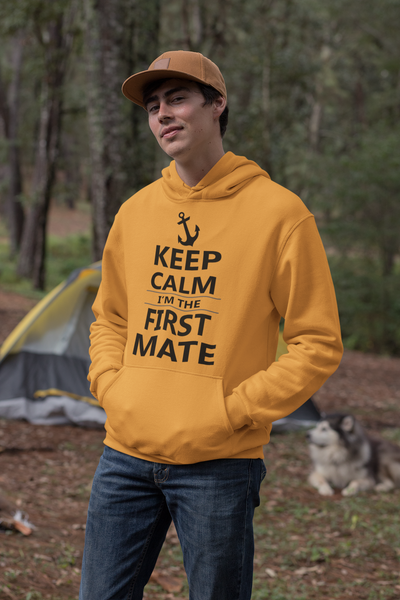 Keep Calm I Am The First Mate Merchant Navy Men Hoodies-FunkyTeesClub