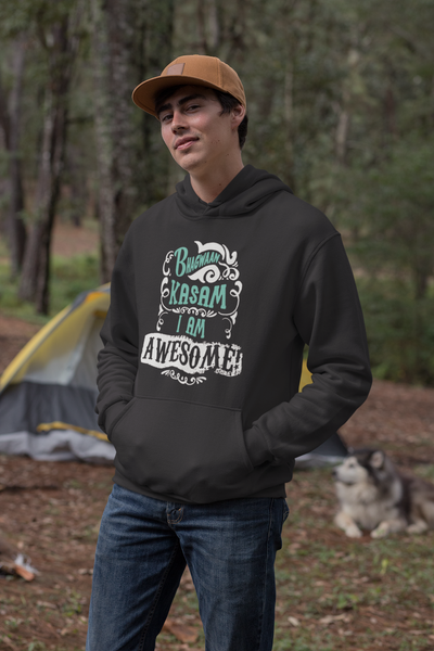 Bhagwan Kasam Desi Men Hoodies-FunkyTeesClub
