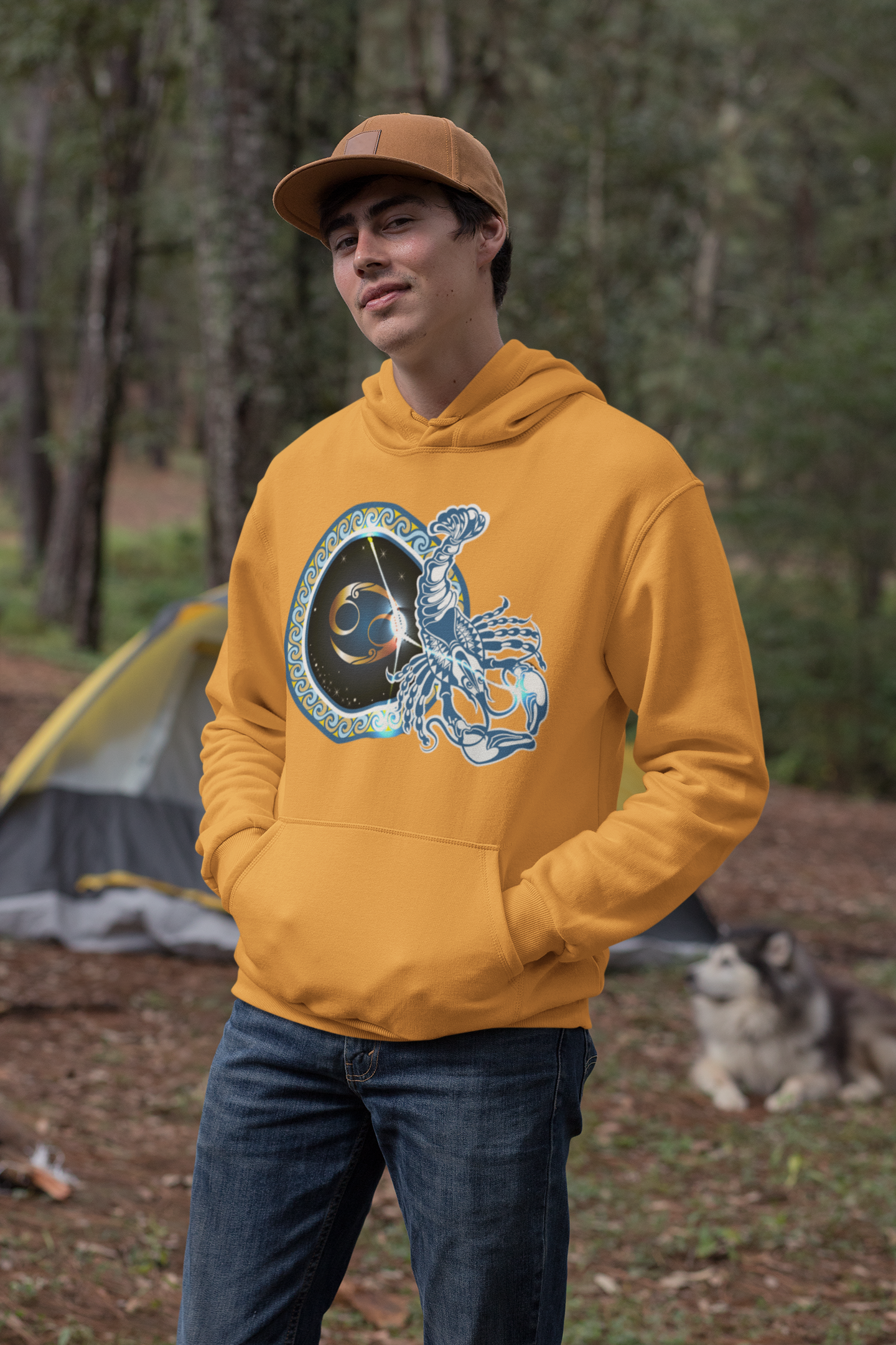 Cancer Zodiac Sign Men Hoodies-FunkyTeesClub