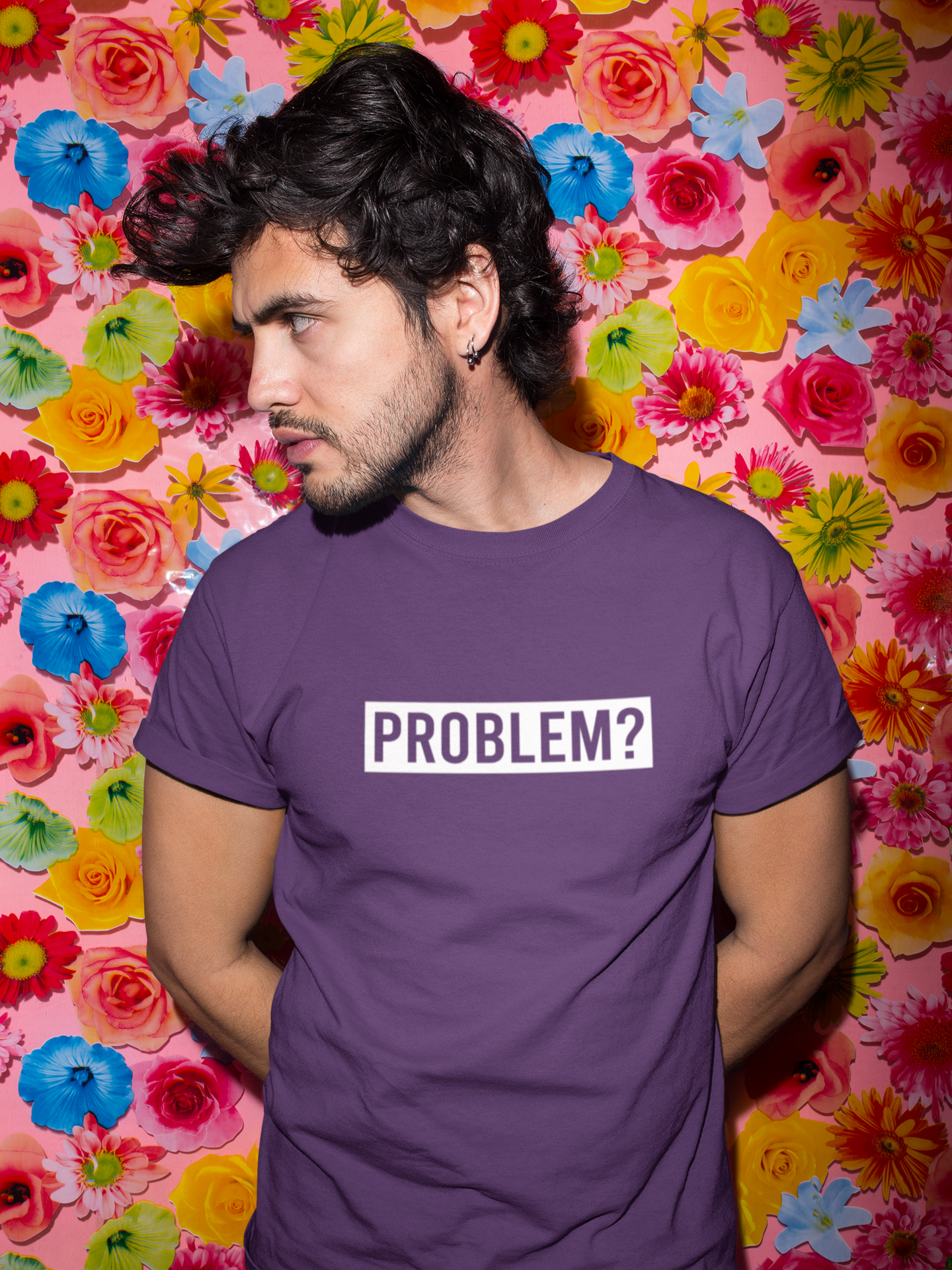 Problem Mens Half Sleeves T-shirt- FunkyTeesClub