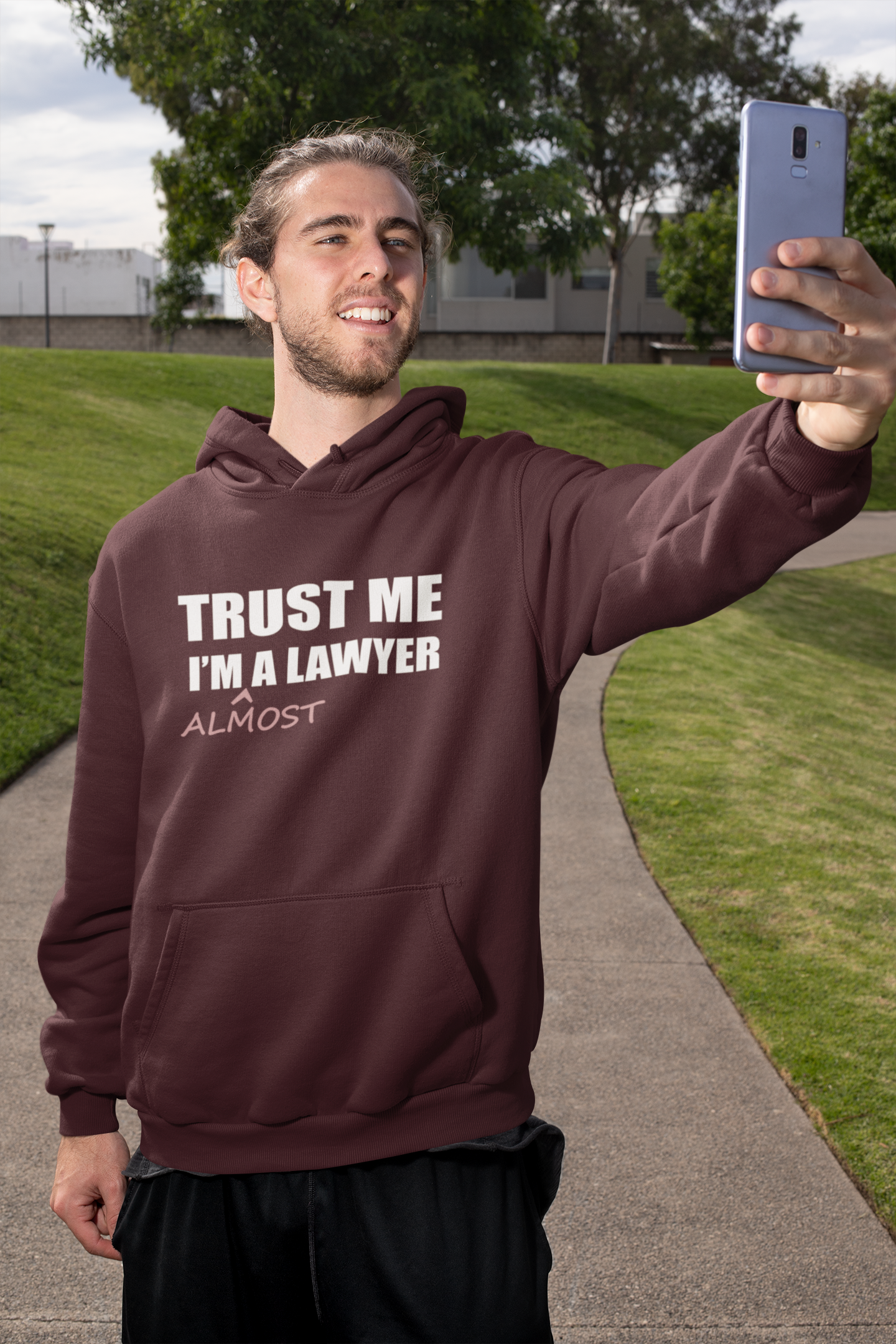 Trust Me I Am A Lawyer Almost Men Hoodies-FunkyTeesClub