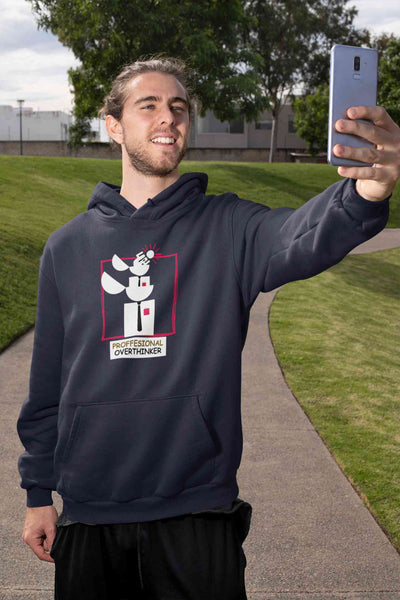 Professional Overthinker Men Hoodies-FunkyTeesClub