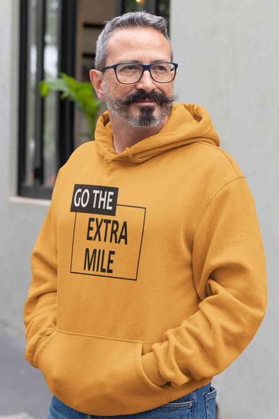 Go The Extra Mile Men Hoodies-FunkyTeesClub