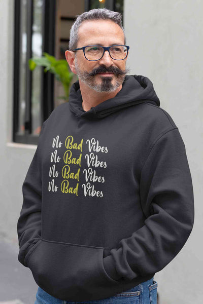 No Bad Vibes Men Hoodies-FunkyTeesClub