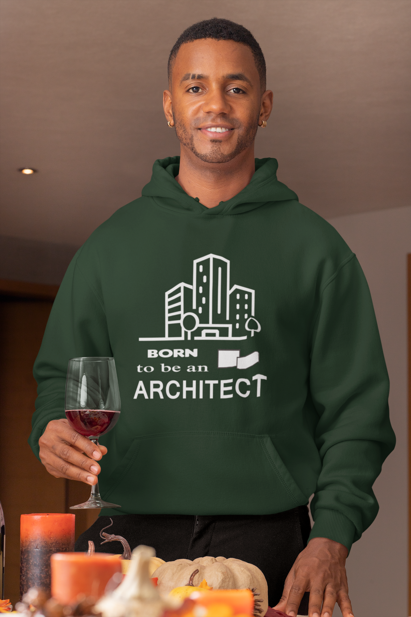 Born To Be An Architect Profession Men Hoodies-FunkyTeesClub