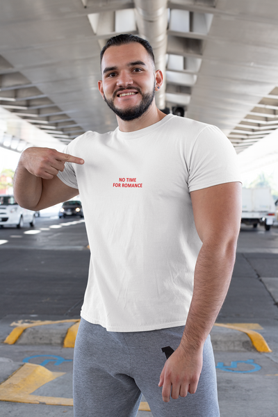 No time for romance Minimal Mens Half Sleeves T-shirt- FunkyTeesClub