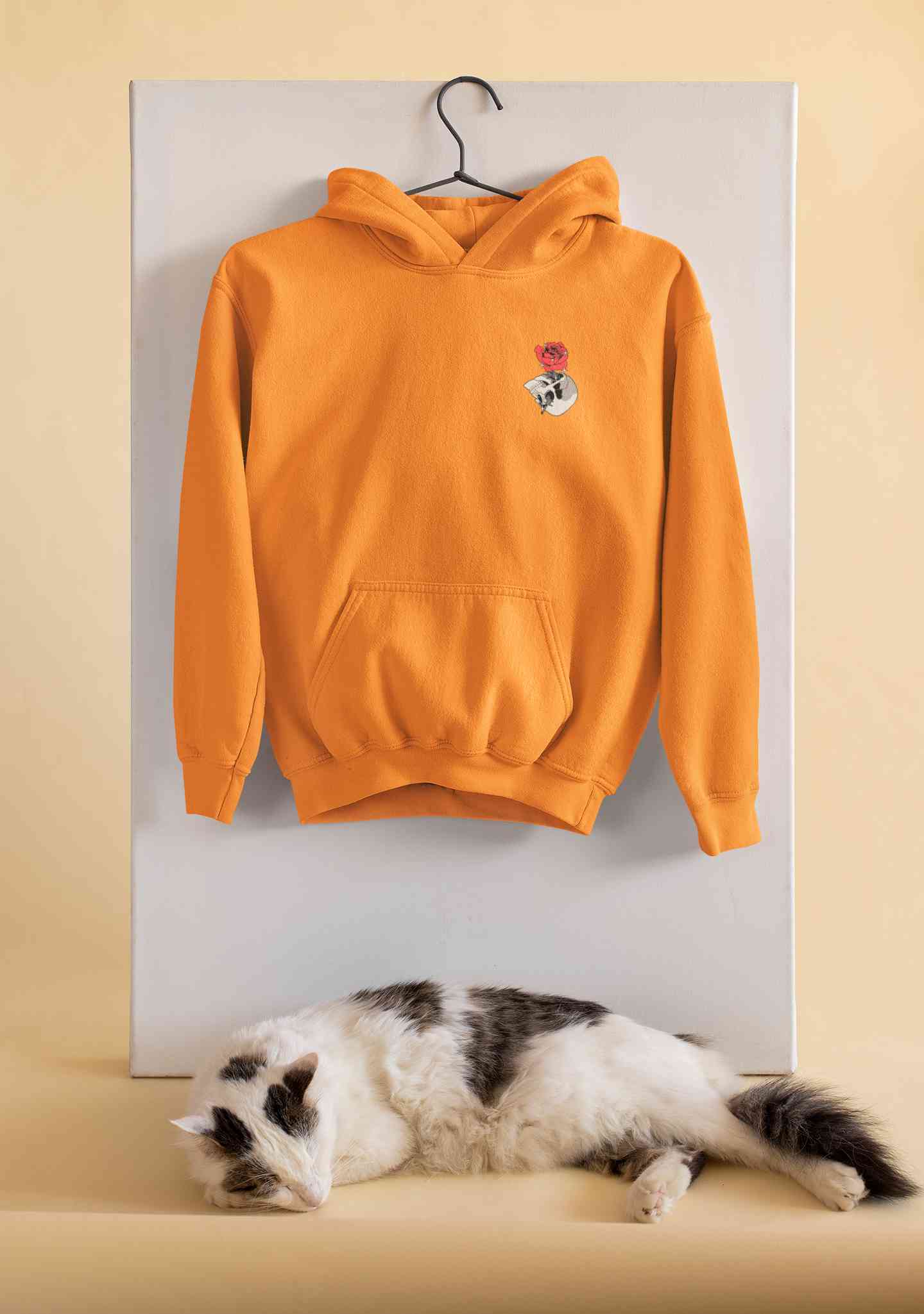 Skull Rose Men Hoodies-FunkyTeesClub