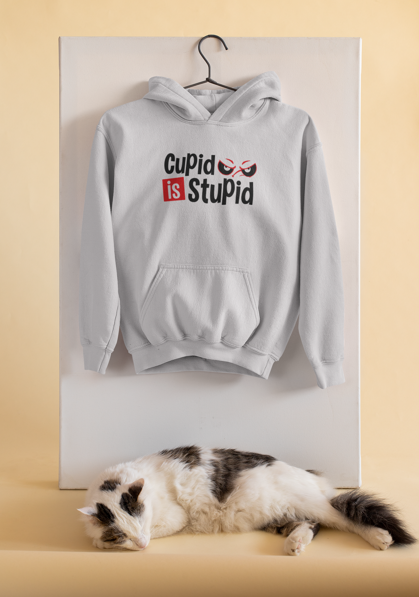 Cupid Stupid Desi Men Hoodies-FunkyTeesClub
