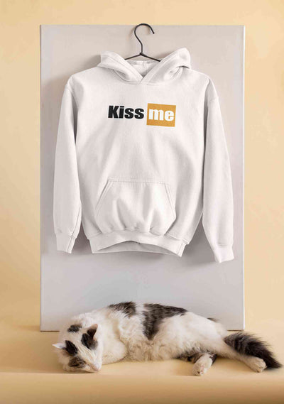 Kiss Me Minimals Hoodies for Women-FunkyTeesClub