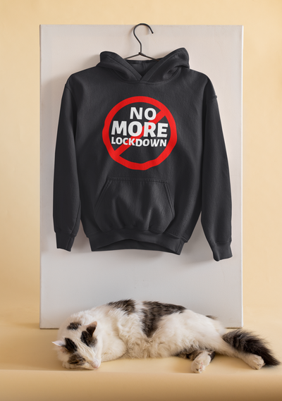 No More Lockdown Anti Government Hoodies for Women-FunkyTeesClub