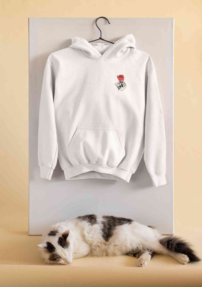 Skull Rose Men Hoodies-FunkyTeesClub