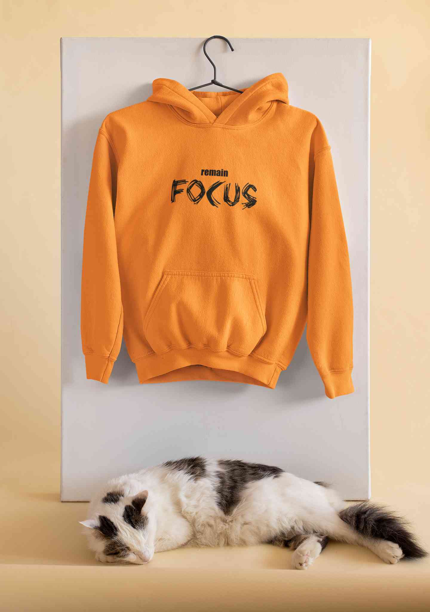 Remain Focus Minimals Hoodies for Women-FunkyTeesClub