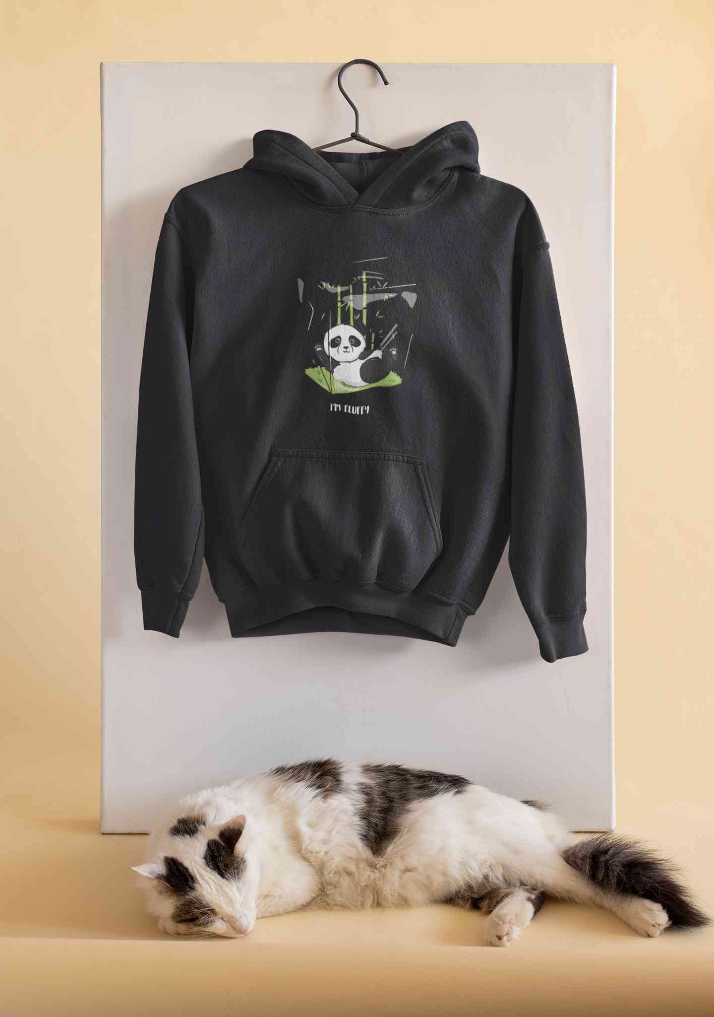 I Am Fluffy Hoodies for Women-FunkyTeesClub