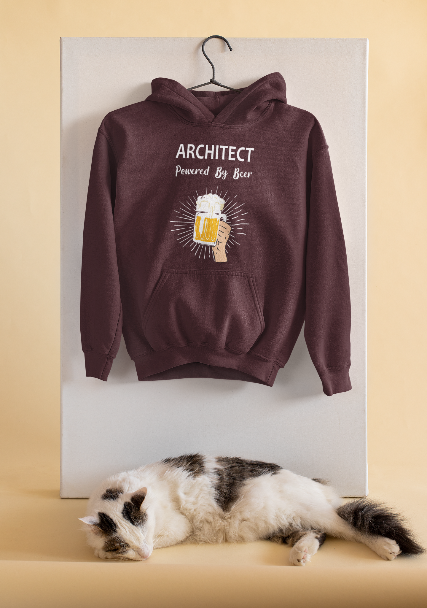 Beer Architect Profession Hoodies for Women-FunkyTeesClub