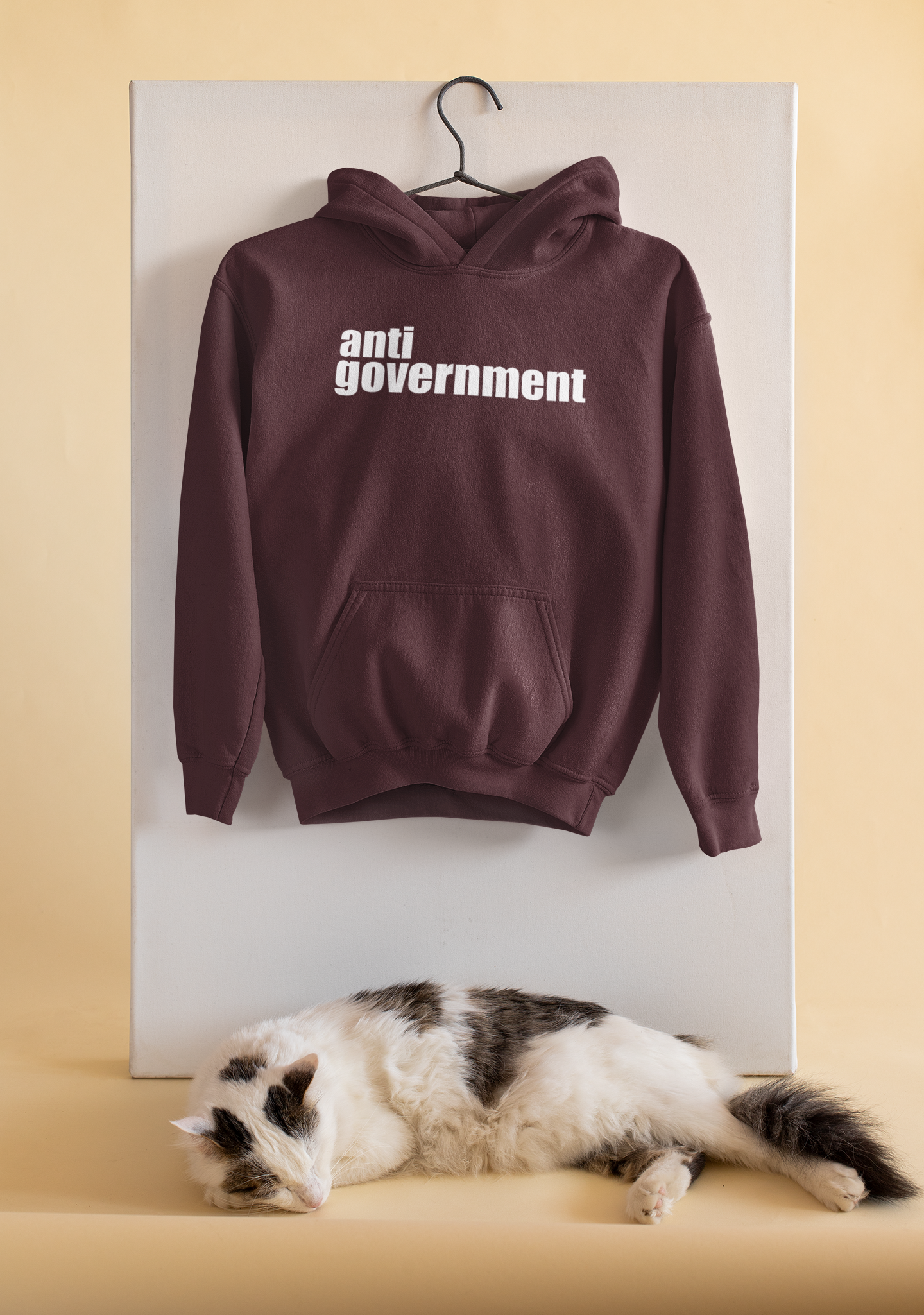 Government Anti-Government Men Hoodies-FunkyTeesClub