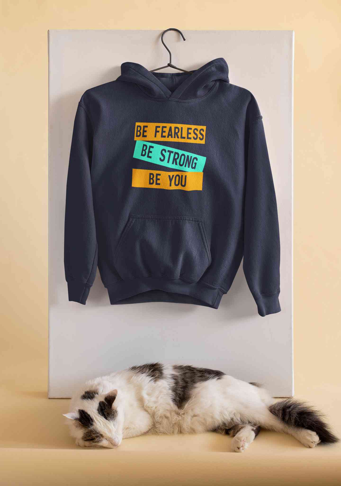 Be Fearless Be strong Be You Hoodies for Women-FunkyTeesClub