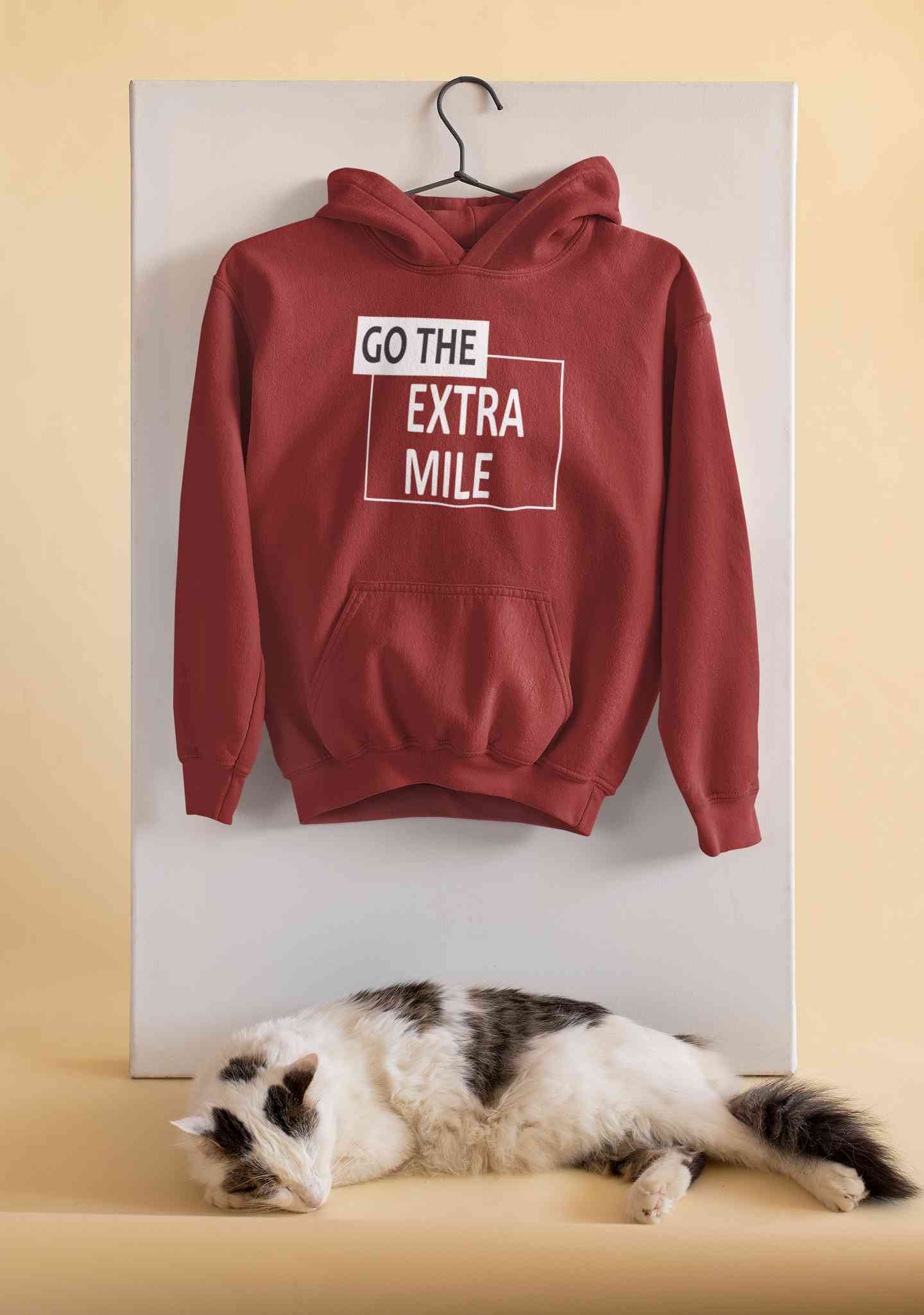 Go The Extra Mile Hoodies for Women-FunkyTeesClub