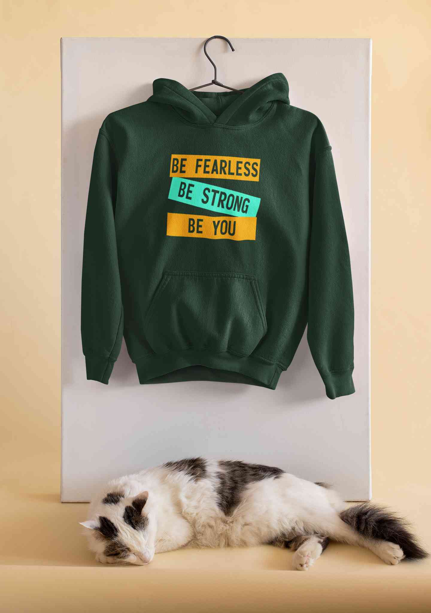 Be Fearless Be strong Be You Men Hoodies-FunkyTeesClub