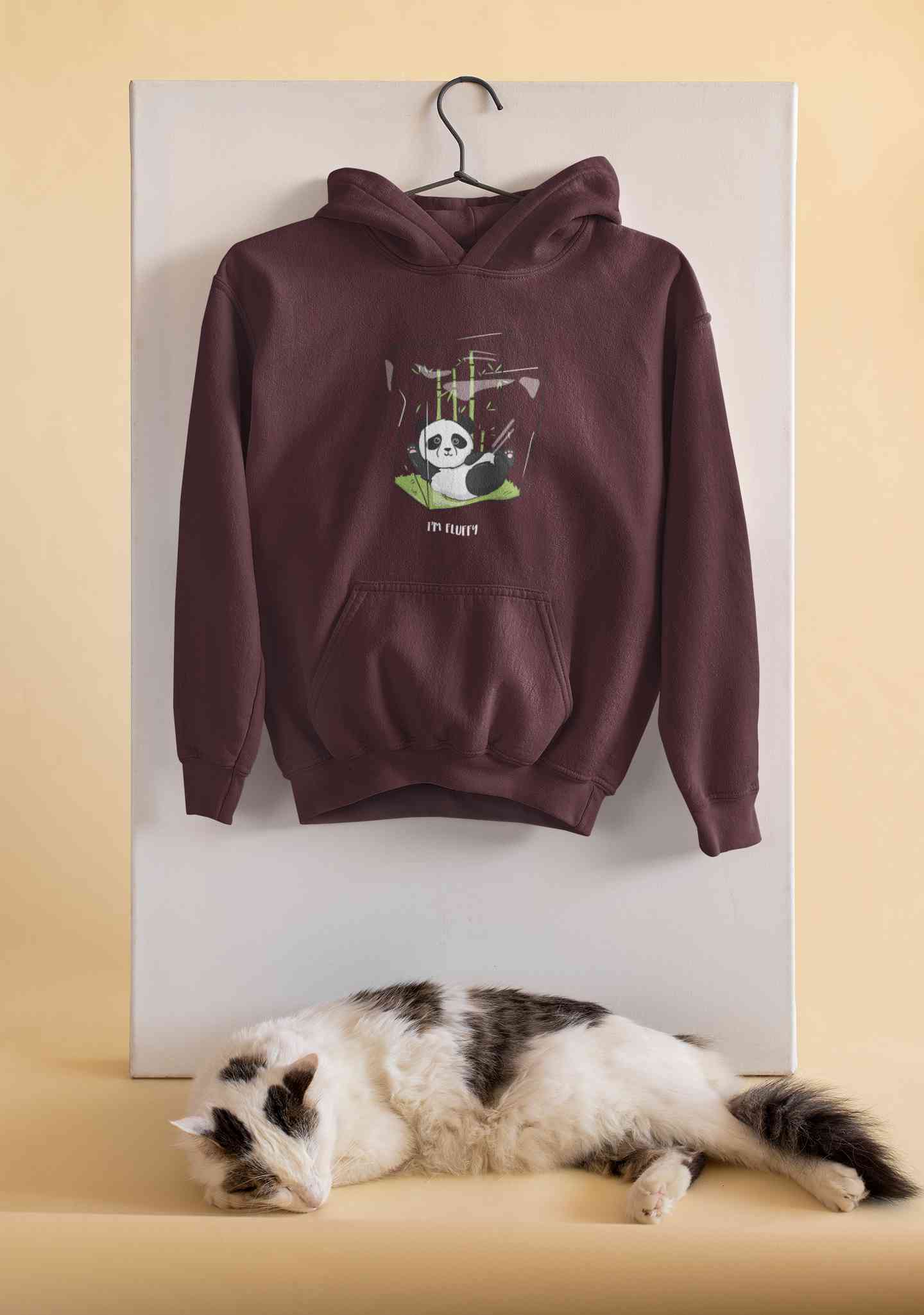 I Am Fluffy Men Hoodies-FunkyTeesClub