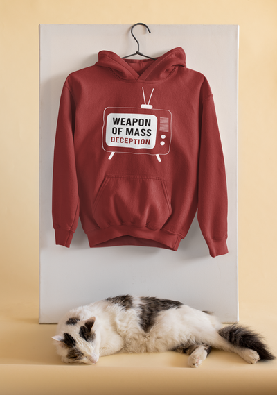 Weapon Of Mass Deception Anti Government Men Hoodies-FunkyTeesClub