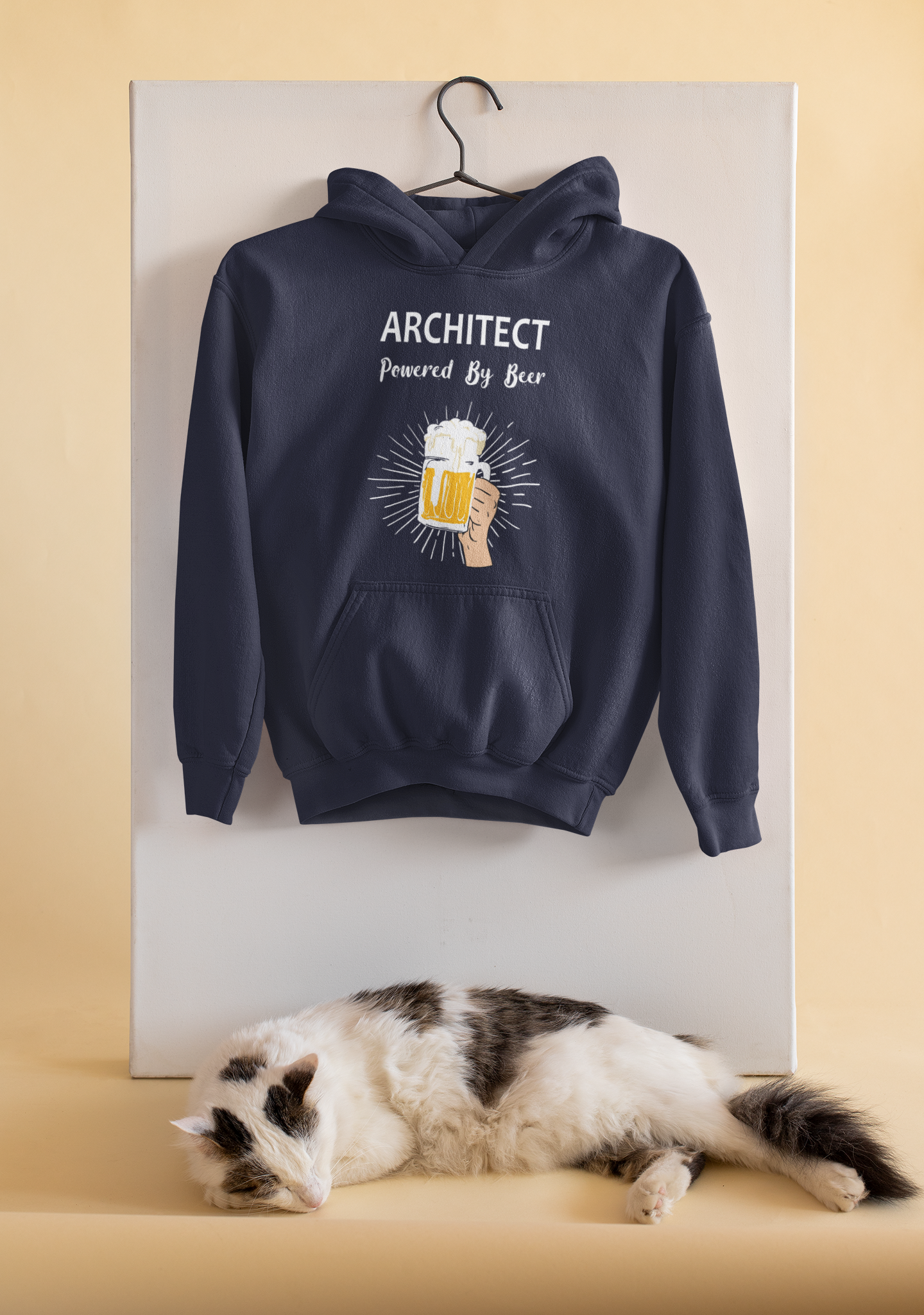 Beer Architect Profession Hoodies for Women-FunkyTeesClub