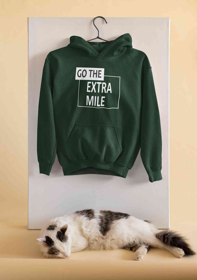Go The Extra Mile Hoodies for Women-FunkyTeesClub