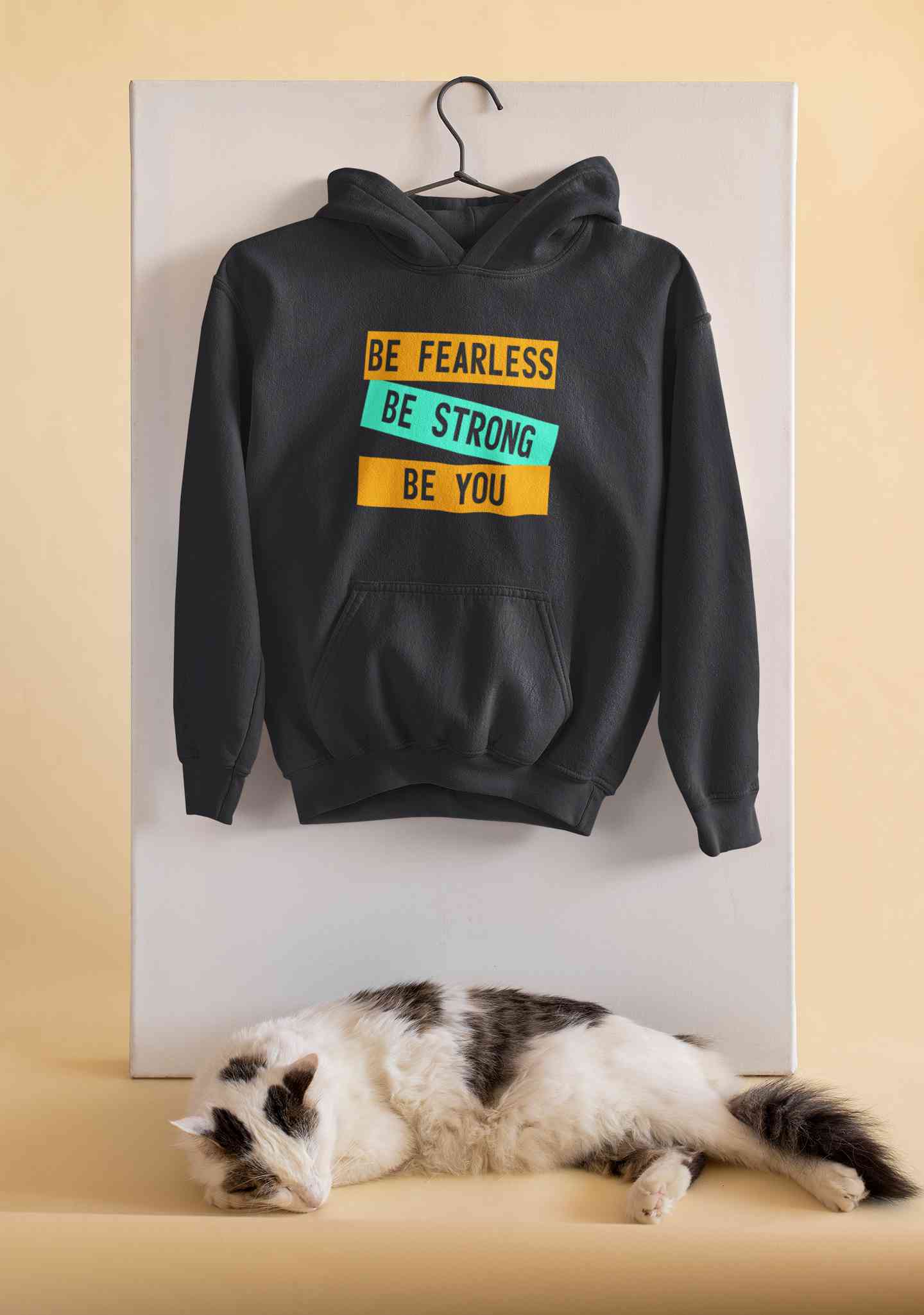 Be Fearless Be strong Be You Men Hoodies-FunkyTeesClub