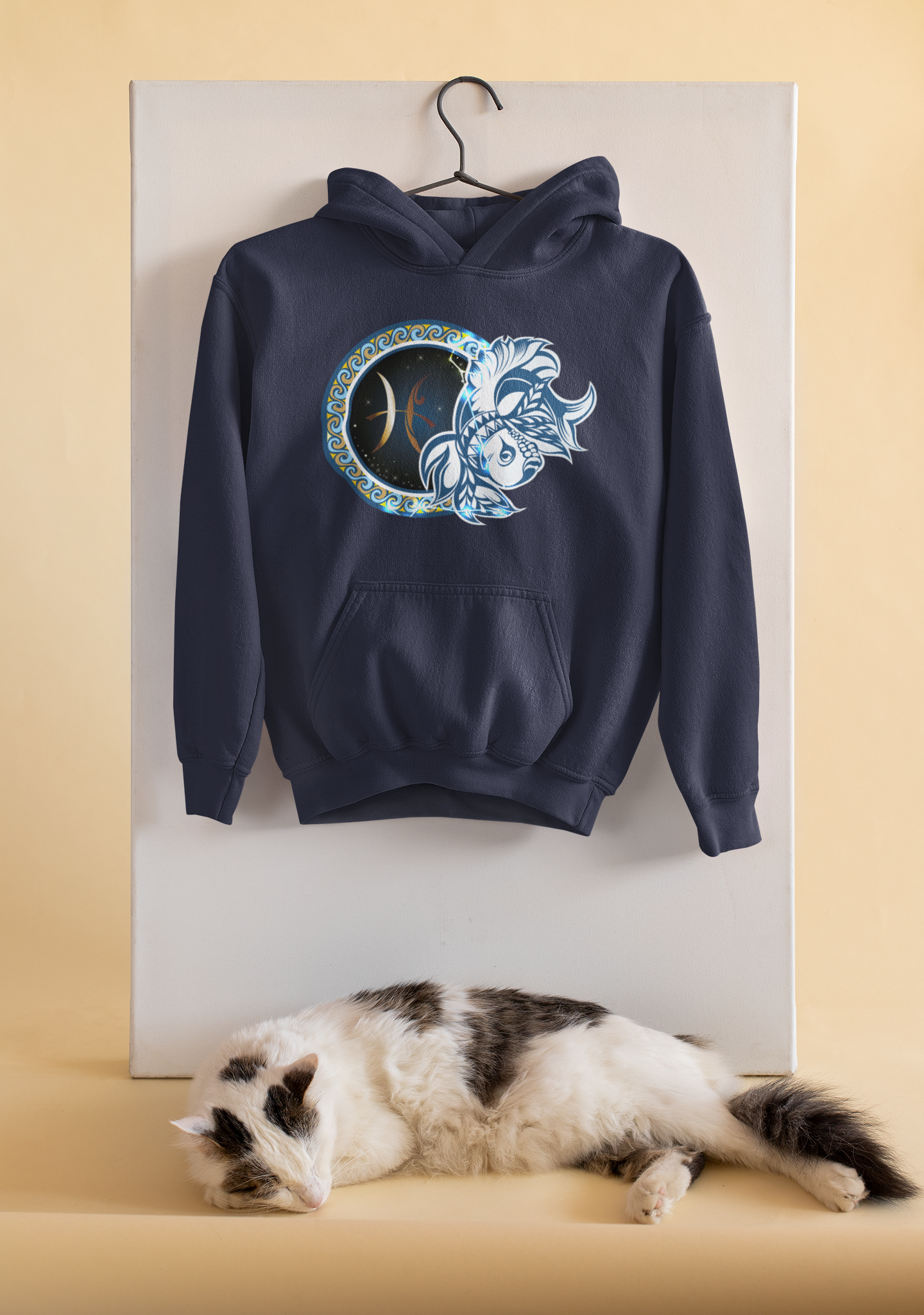 Pisces Zodiac Sign Men Hoodies-FunkyTeesClub