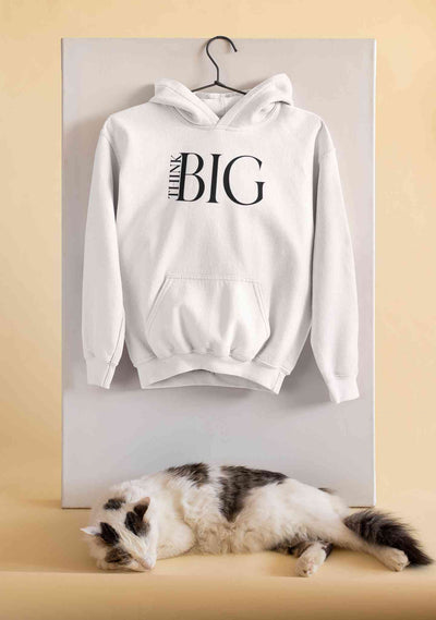 Think Big Typography Men Hoodies-FunkyTeesClub