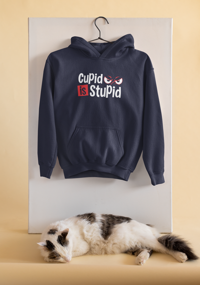 Cupid Stupid Desi Hoodies for Women-FunkyTeesClub