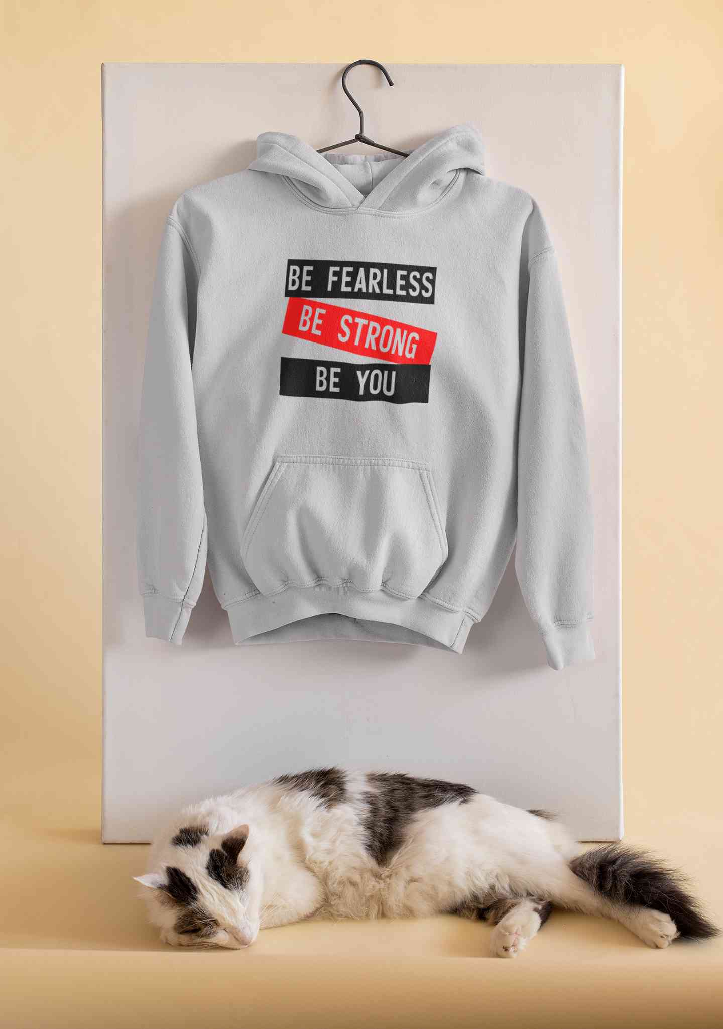 Be Fearless Be strong Be You Men Hoodies-FunkyTeesClub