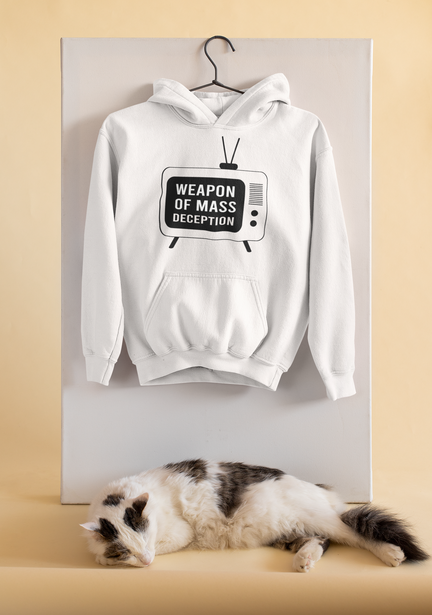 Weapon Of Mass Deception Anti Government Men Hoodies-FunkyTeesClub