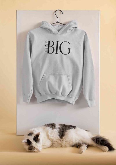 Think Big Typography Hoodies for Women-FunkyTeesClub