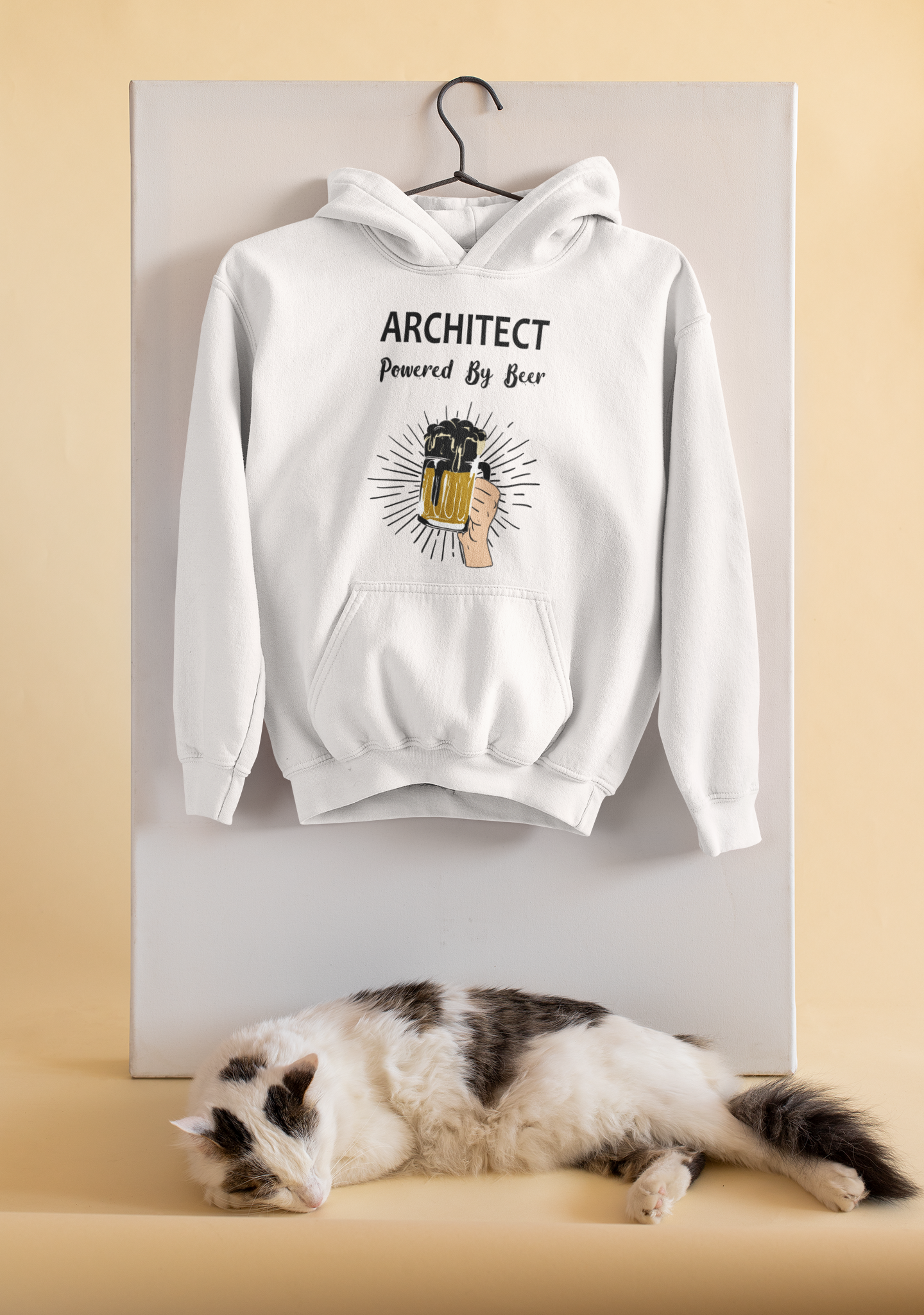 Beer Architect Profession Hoodies for Women-FunkyTeesClub