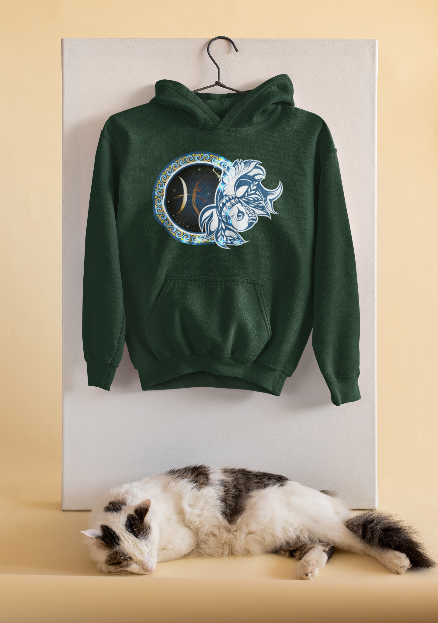 Pisces Zodiac Sign Men Hoodies-FunkyTeesClub