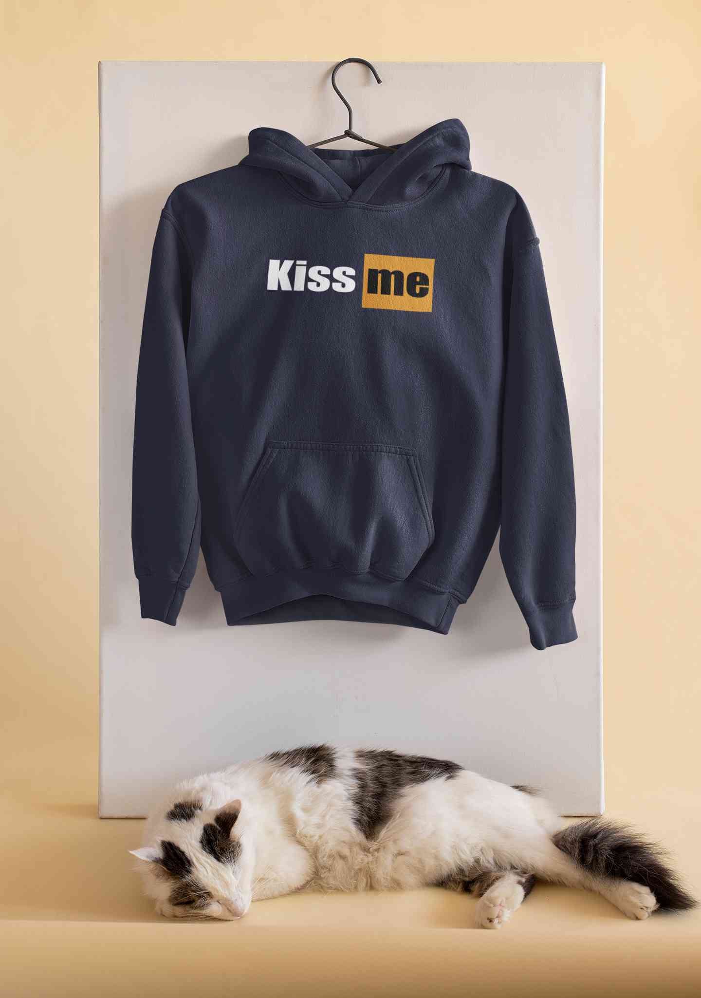 Kiss Me Minimals Men Hoodies-FunkyTeesClub