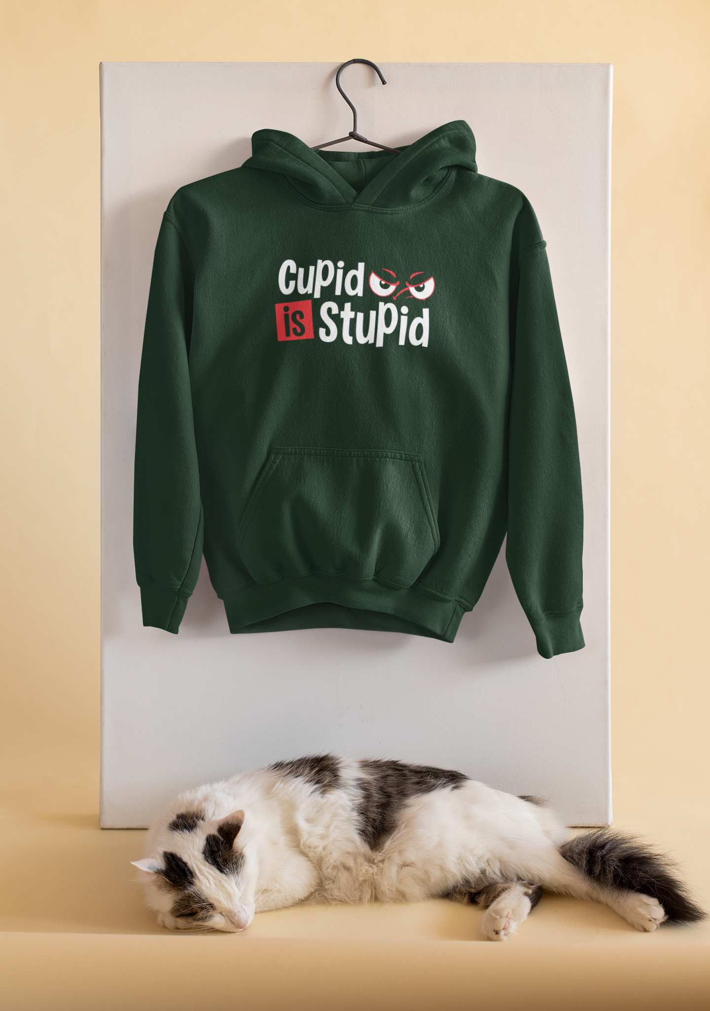 Cupid Stupid Desi Hoodies for Women-FunkyTeesClub