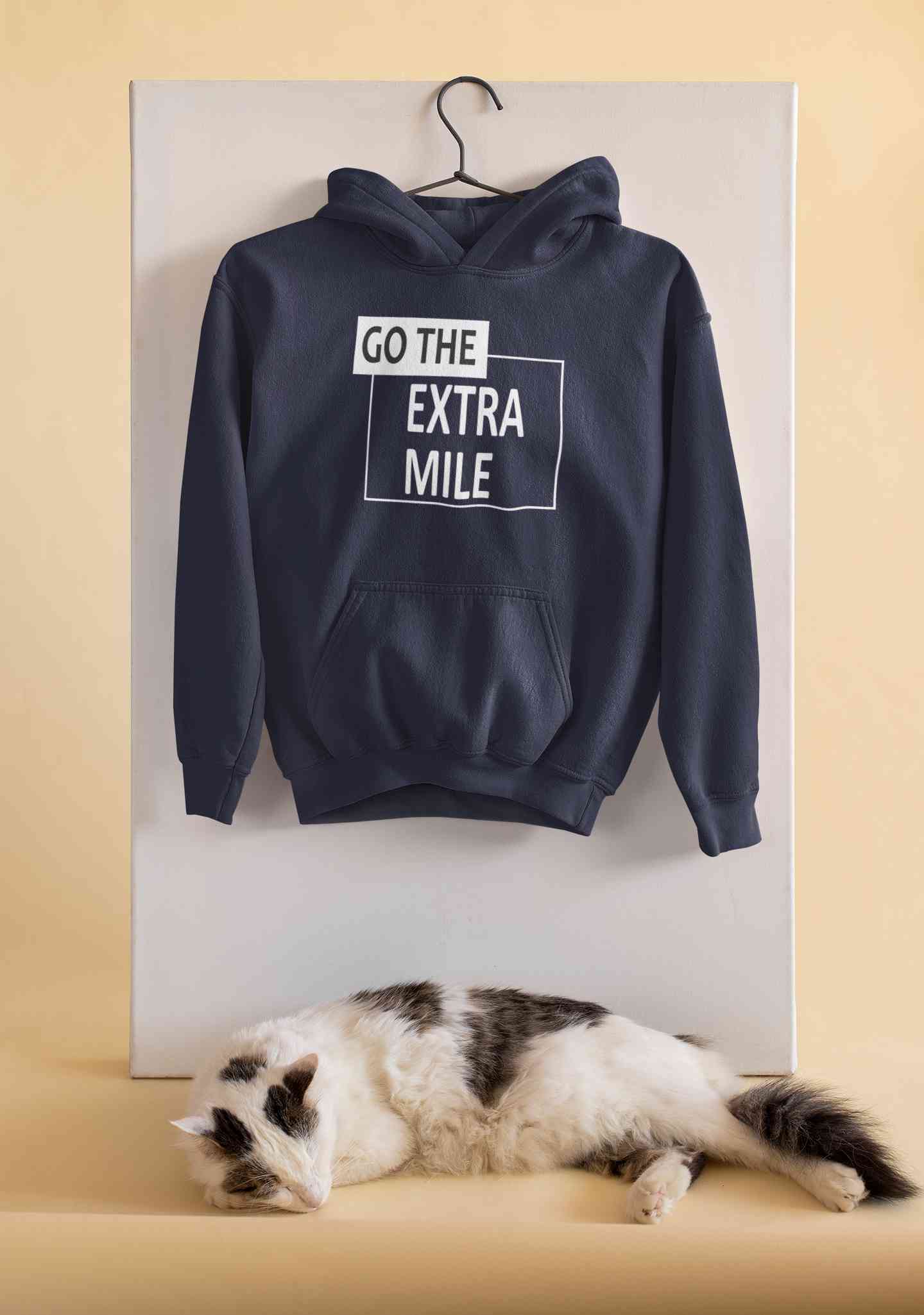 Go The Extra Mile Hoodies for Women-FunkyTeesClub